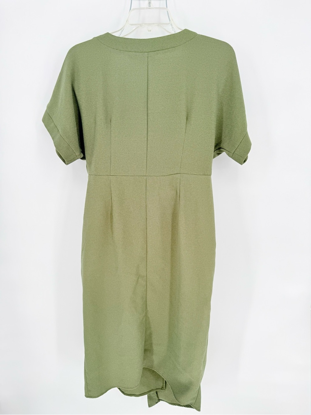 ASOS Maternity Olive Green Wrap Mini Dress - Picture 3 of 9
